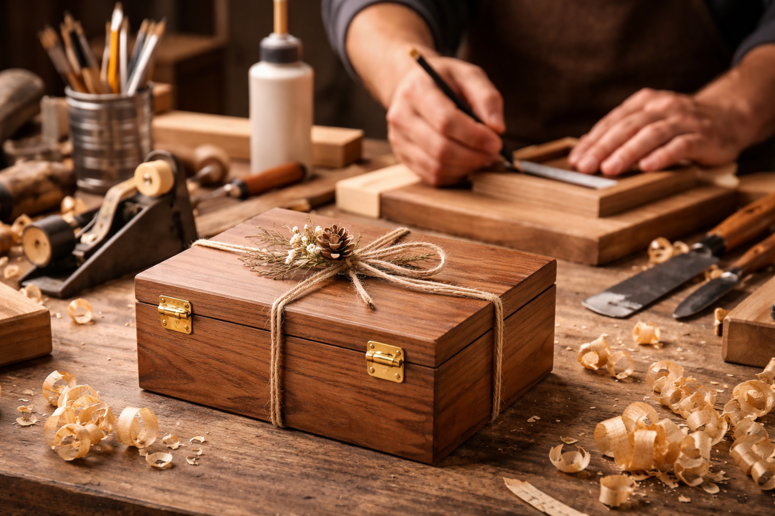 آموزش ساخت جعبه کادویی چوبی